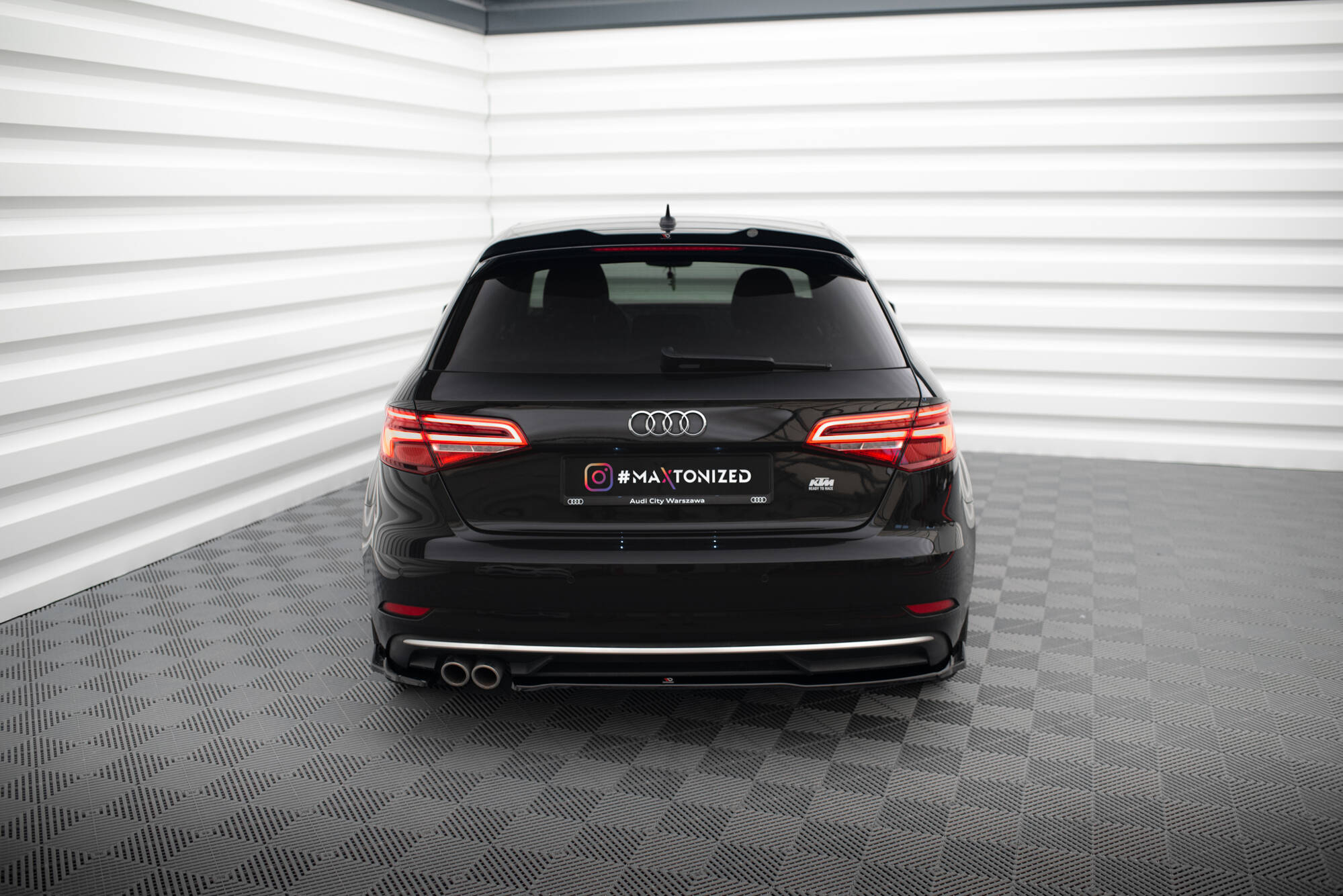 Rear Side Splitters Audi A3 Sportback 8V Facelift - 2