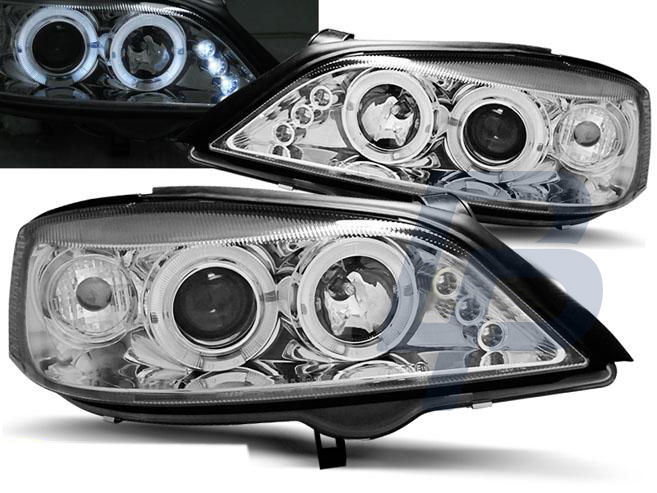 HEADLIGHTS OPEL ASTRA G 02.98-02.04 ANGEL EYES CHROME - 2
