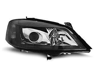 HEADLIGHTS OPEL ASTRA G 09.97-02.04 BLACK H7