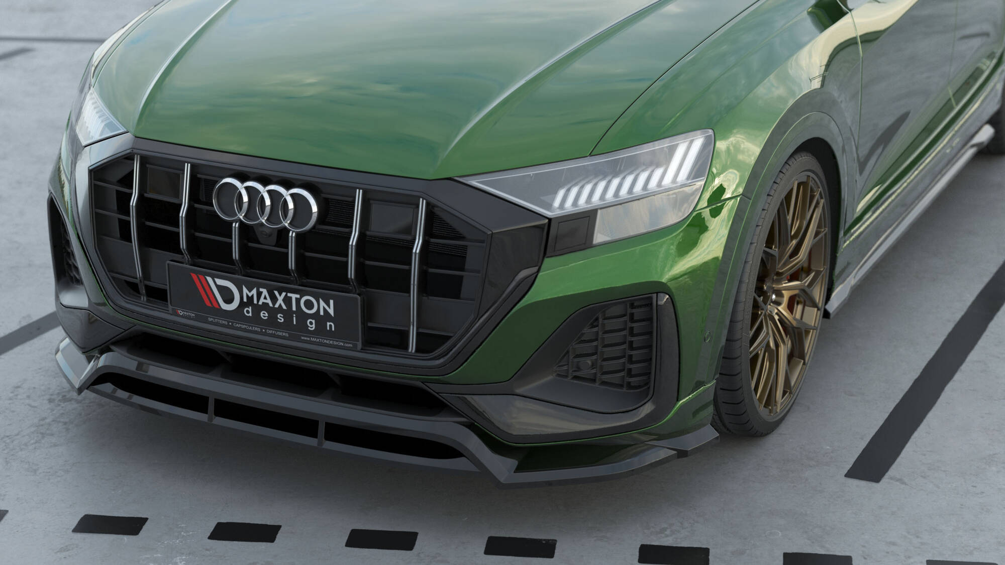 Front Splitter Audi Q8 Mk1 Facelift - 3