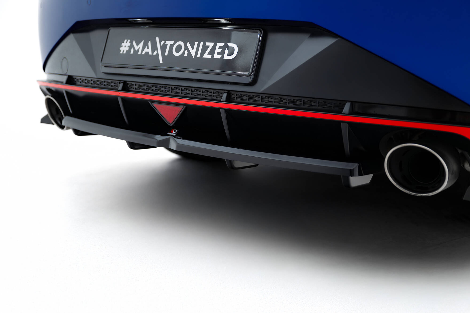 CENTRAL REAR SPLITTER (WITH VERTICAL BARS) SUITABLE FOR HYUNDAI ELANTRA N MK7 – MAXTON DESIGN - 3
