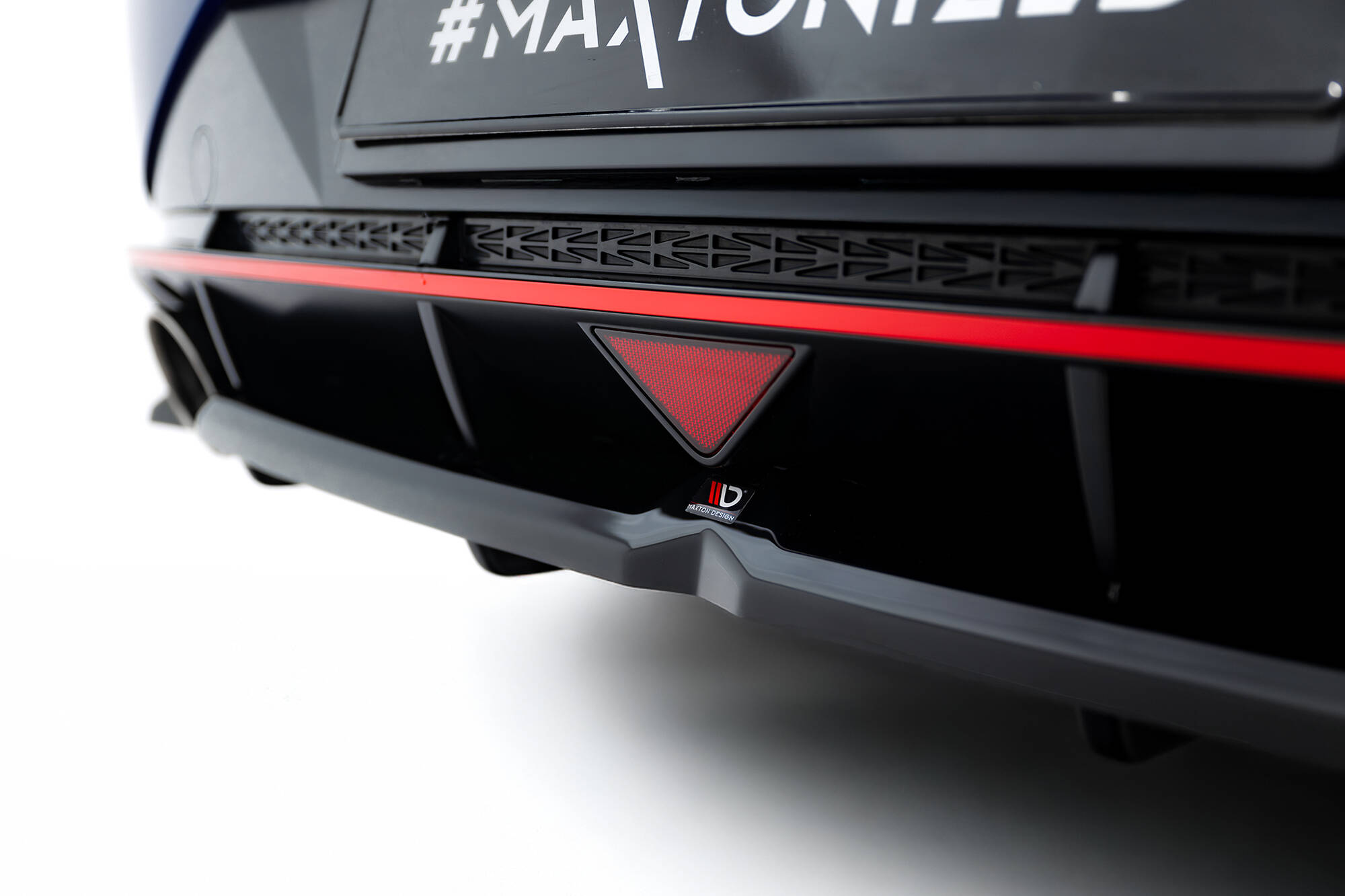 CENTRAL REAR SPLITTER (WITH VERTICAL BARS) SUITABLE FOR HYUNDAI ELANTRA N MK7 – MAXTON DESIGN - 2