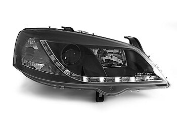 HEADLIGHTS OPEL ASTRA G 09.97-02.04 DAYLIGHT BLACK