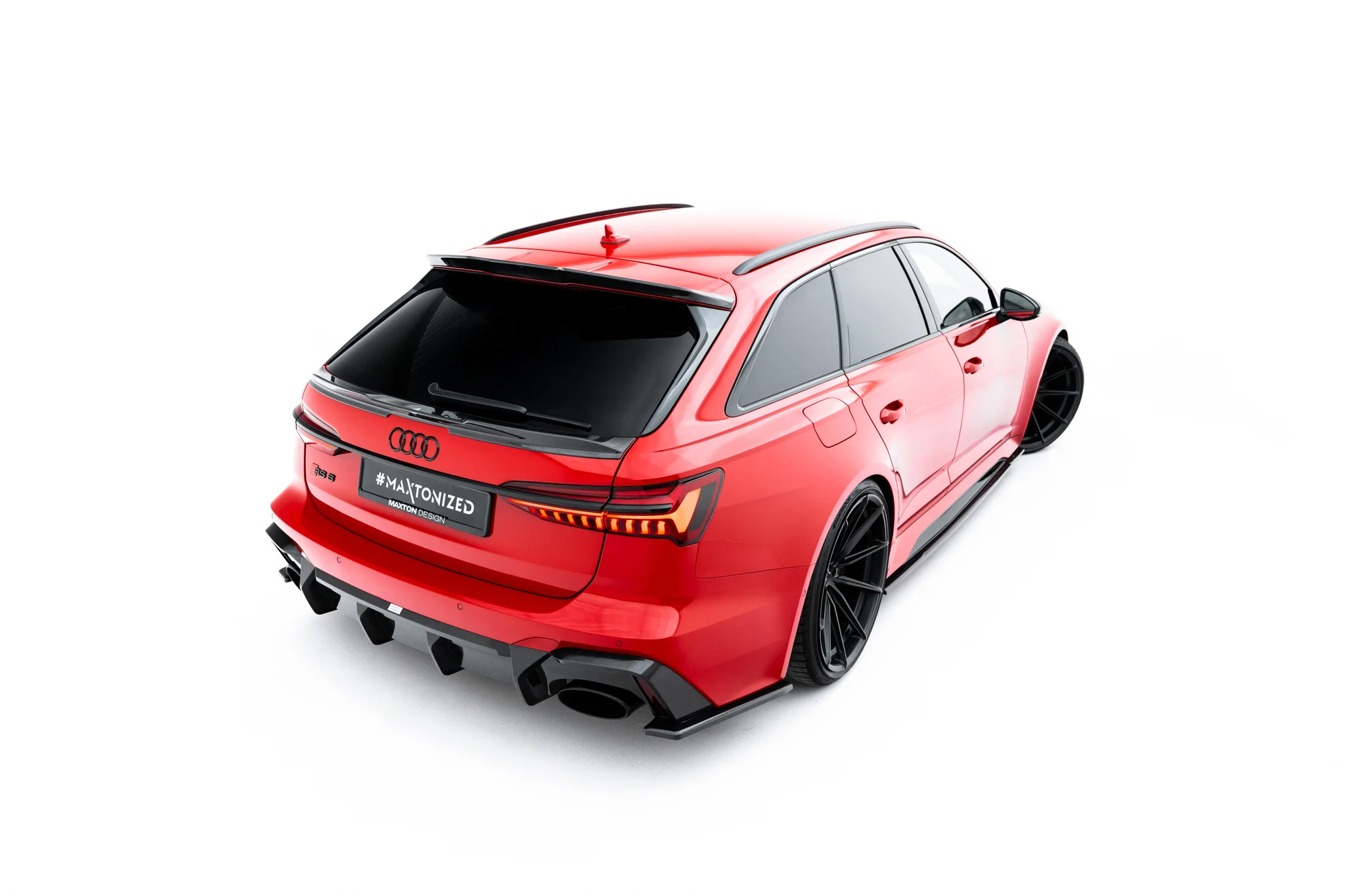 PREPREG CARBON FIBER TAILGATE SPOILER (LOWER) SUITABLE FOR AUDI RS6 C8 / C8 FACELIFT – MAXTON DESIGN - 5