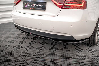 Central Rear Splitter (Vertical Bars) Audi A5 Coupe 8T Facelift