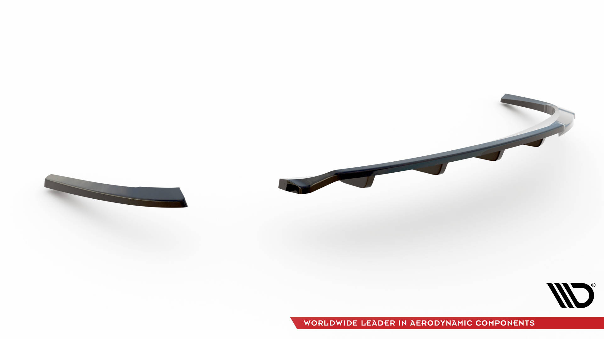Central Rear Splitter (Vertical Bars) Audi A5 Coupe 8T Facelift - 7