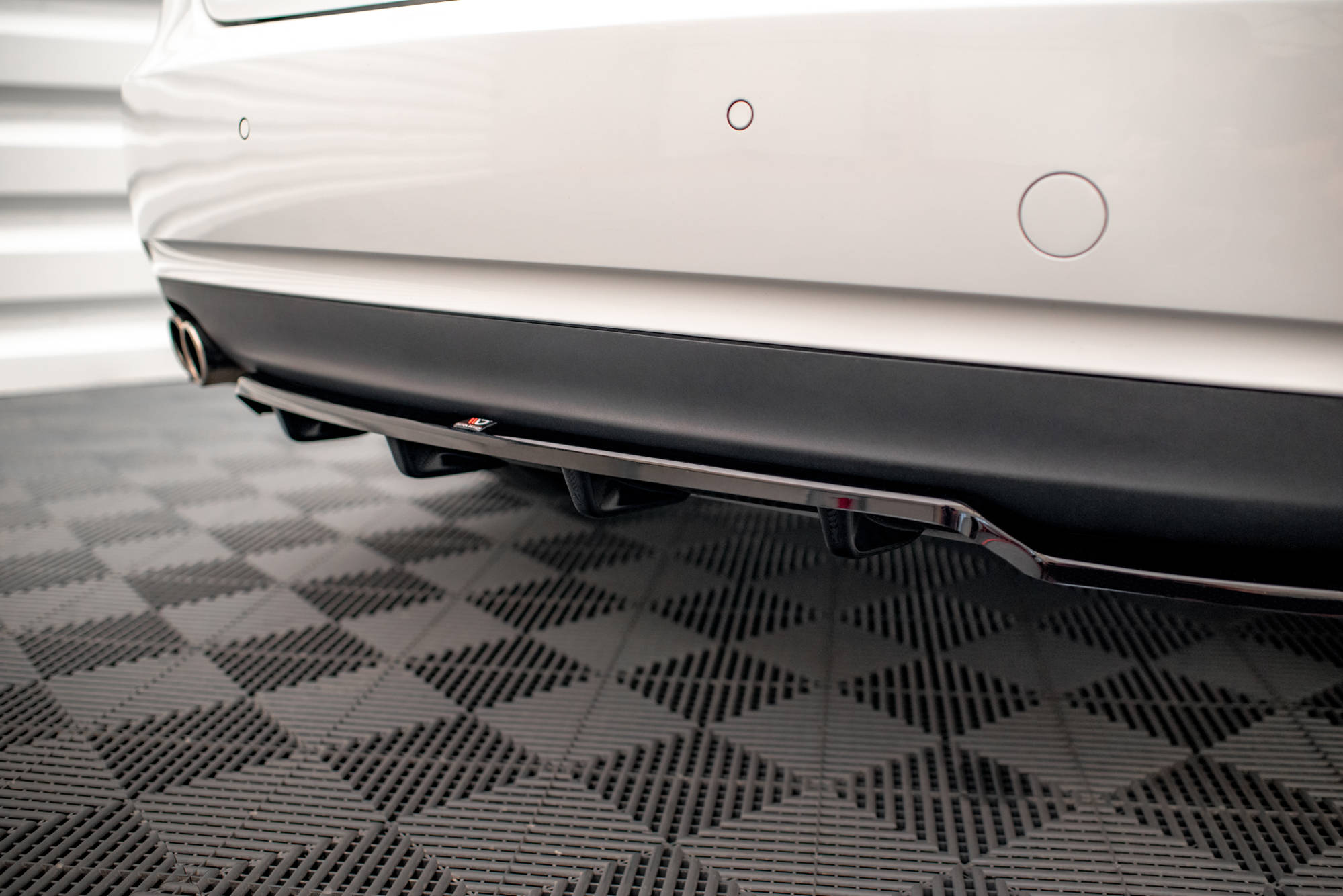 Central Rear Splitter (Vertical Bars) Audi A5 Coupe 8T Facelift - 5