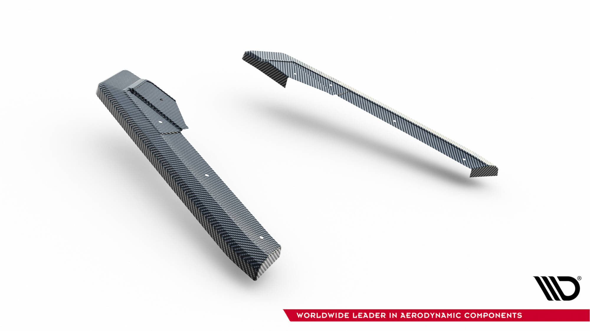 PREPREG CARBON FIBER REAR SIDE SPLITTERS SUITABLE FOR AUDI RS7 C8 – MAXTON DESIGN