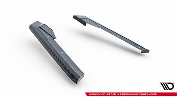 PREPREG CARBON FIBER REAR SIDE SPLITTERS SUITABLE FOR AUDI RS7 C8 – MAXTON DESIGN