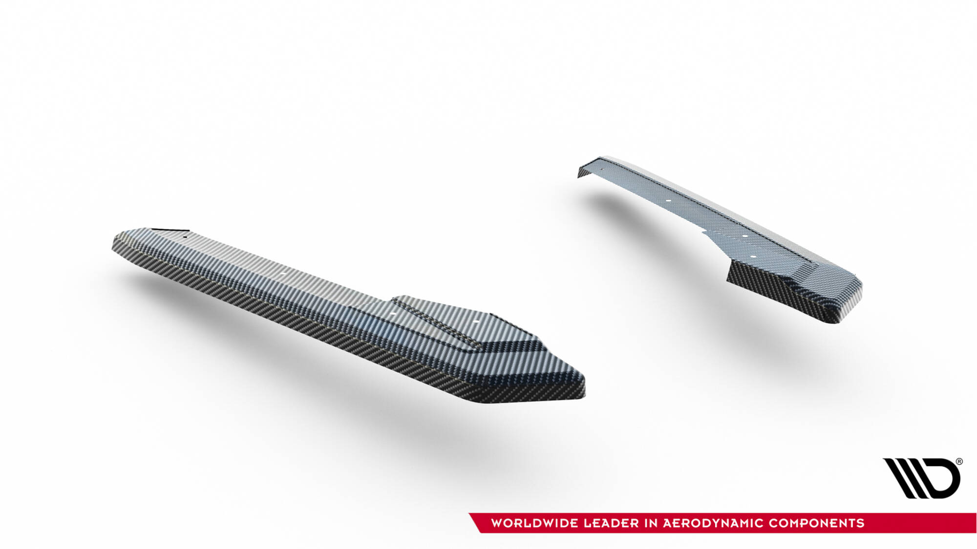 PREPREG CARBON FIBER REAR SIDE SPLITTERS SUITABLE FOR AUDI RS7 C8 – MAXTON DESIGN - 2