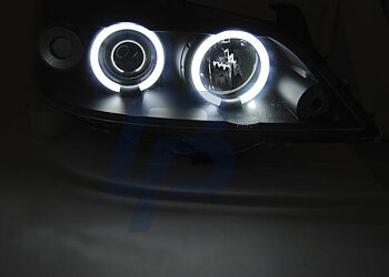HEADLIGHTS OPEL ASTRA G 09.97-02.04 ANGEL EYES CCFL BLACK