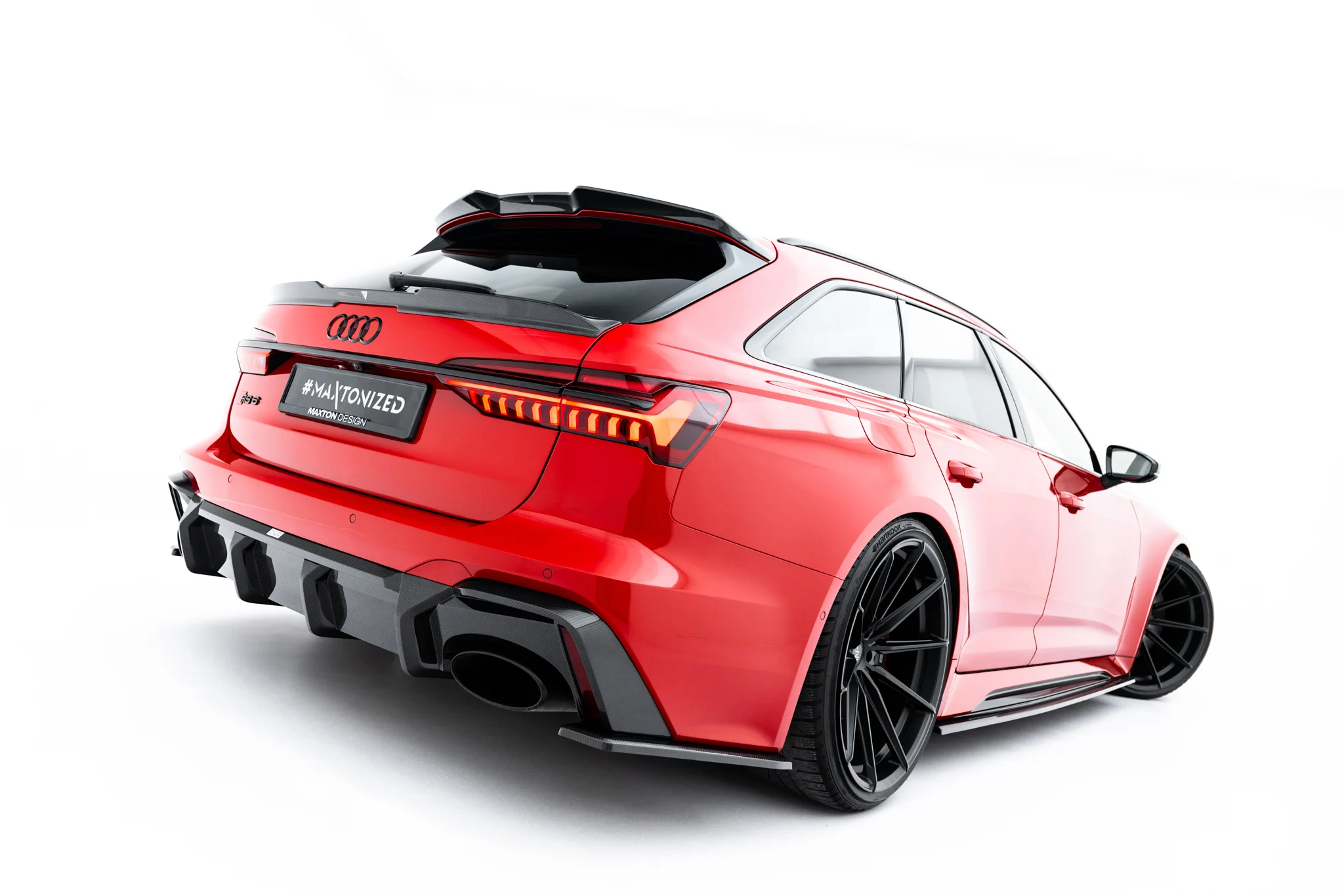 SET OF PREPREG CARBON FIBER SPLITTERS SUITABLE FOR AUDI RS6 C8 / C8 FACELIFT – MAXTON DESIGN - 2