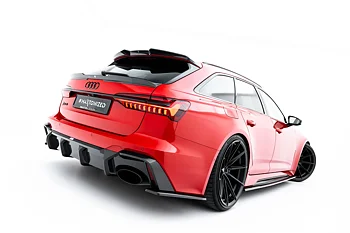 SET OF PREPREG CARBON FIBER SPLITTERS SUITABLE FOR AUDI RS6 C8 / C8 FACELIFT – MAXTON DESIGN
