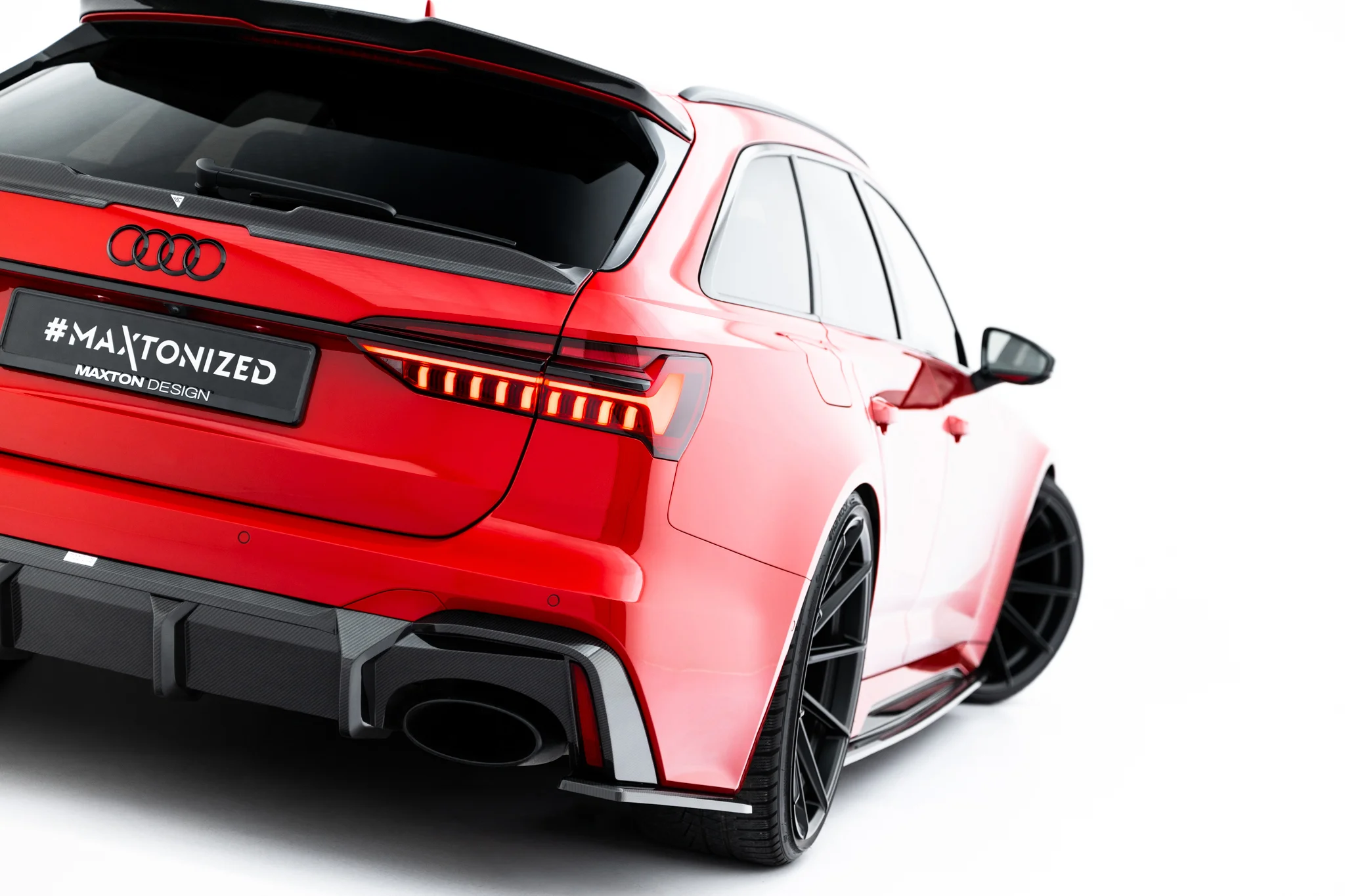 SET OF PREPREG CARBON FIBER SPLITTERS SUITABLE FOR AUDI RS6 C8 / C8 FACELIFT – MAXTON DESIGN - 8