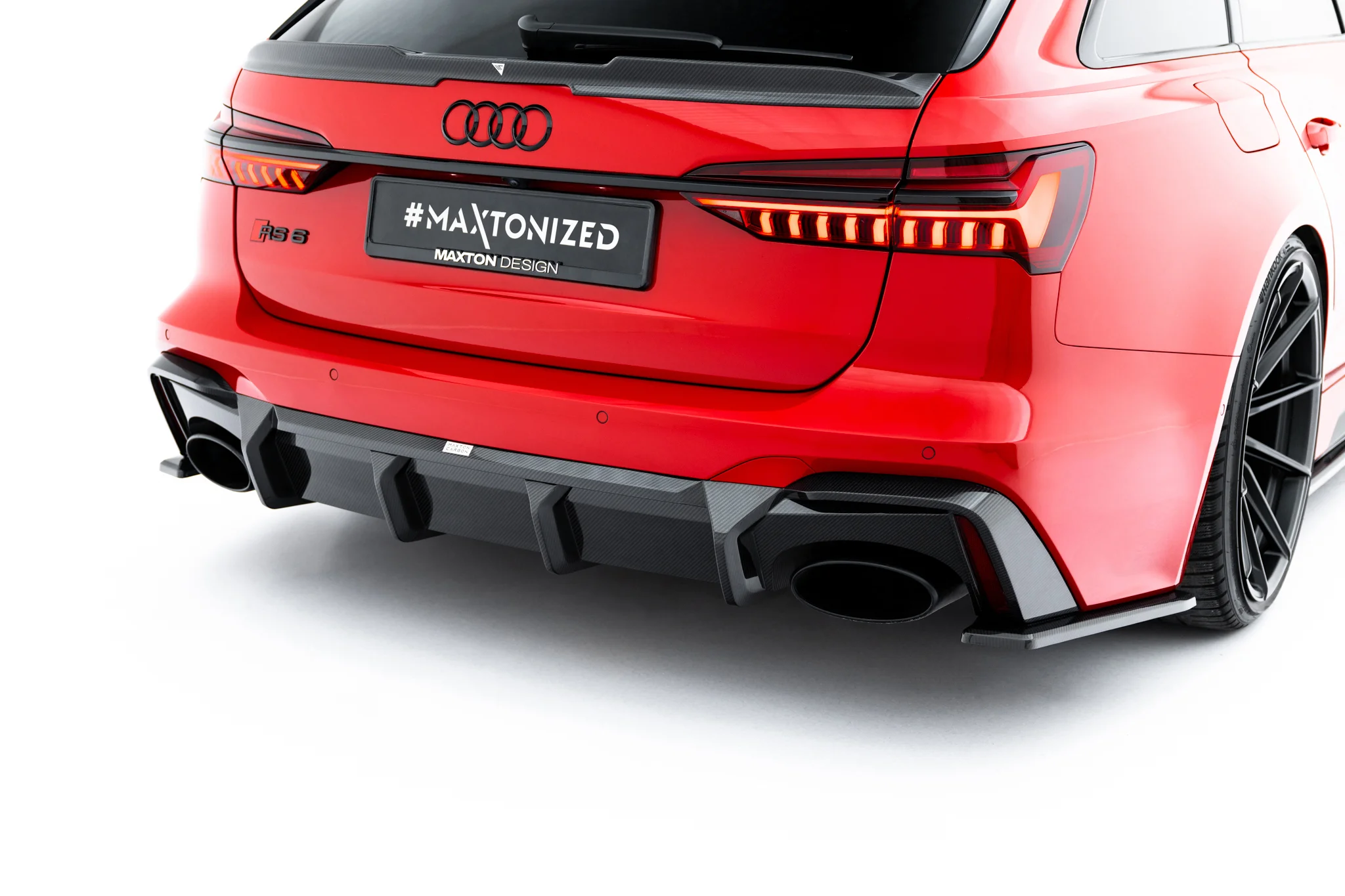 SET OF PREPREG CARBON FIBER SPLITTERS SUITABLE FOR AUDI RS6 C8 / C8 FACELIFT – MAXTON DESIGN - 14