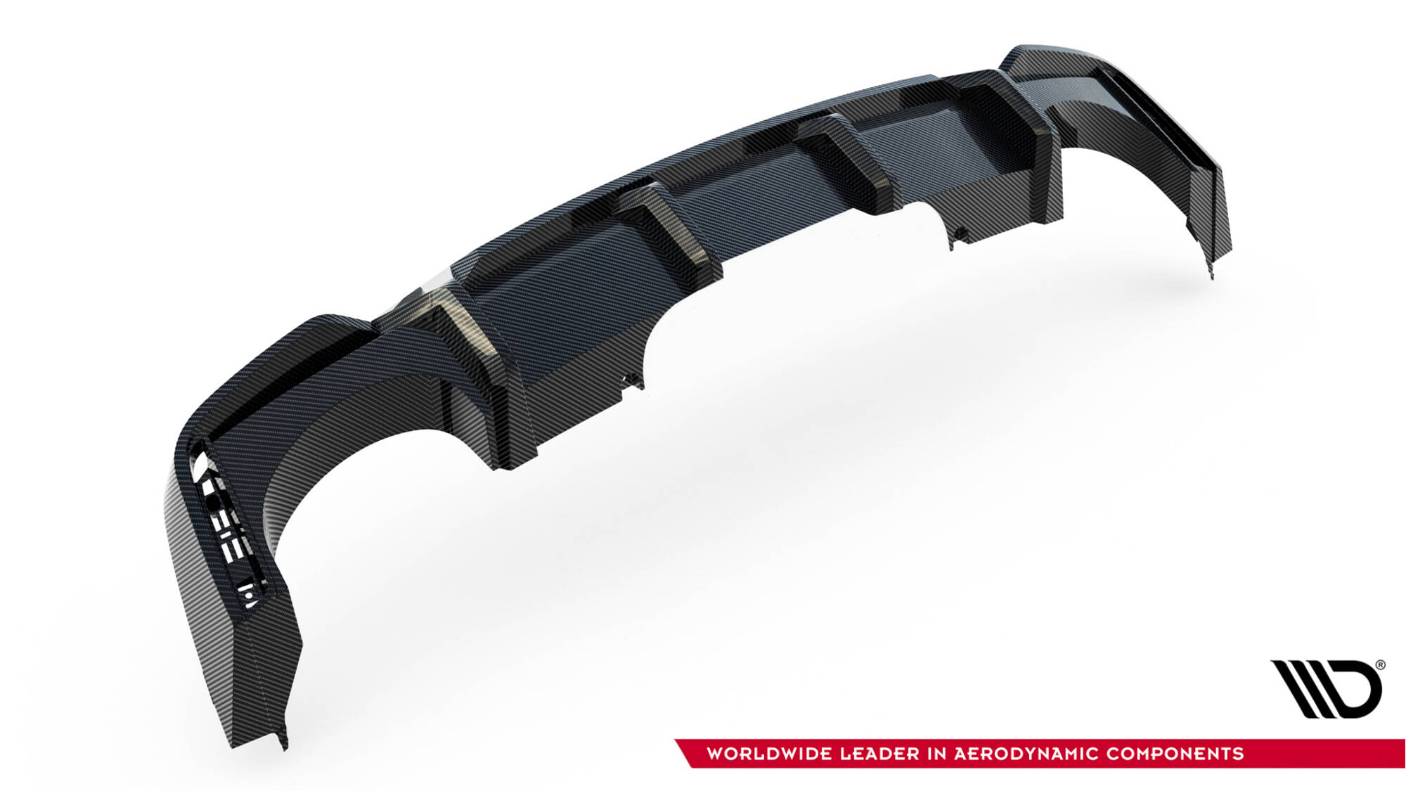 PREPREG CARBON FIBER REAR DIFFUSER SUITABLE FOR AUDI RS7 C8 (VERSION WITH TOWBAR) – MAXTON DESIGN - 2