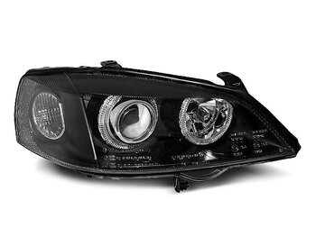 HEADLIGHTS OPEL ASTRA G 09.97-02.04 ANGEL EYES BLACK