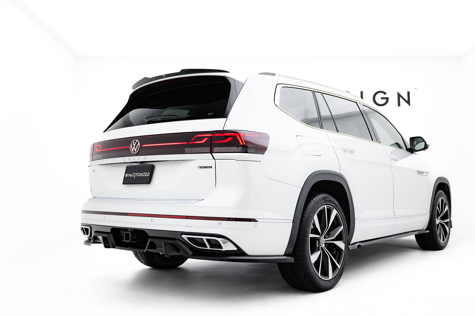 SPOILER CAP SUITABLE FOR VOLKSWAGEN ATLAS R-LINE MK1 FACELIFT 2 – MAXTON DESIGN - 3