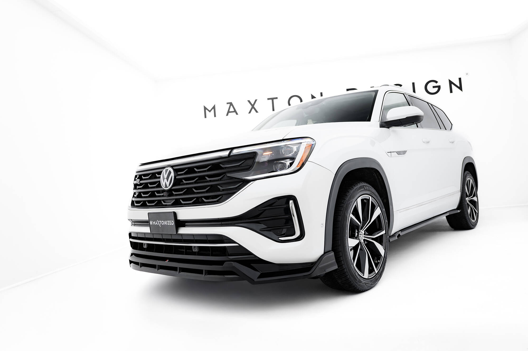 FRONT SPLITTER SUITABLE FOR VOLKSWAGEN ATLAS R-LINE MK1 FACELIFT 2 – MAXTON DESIGN - 2