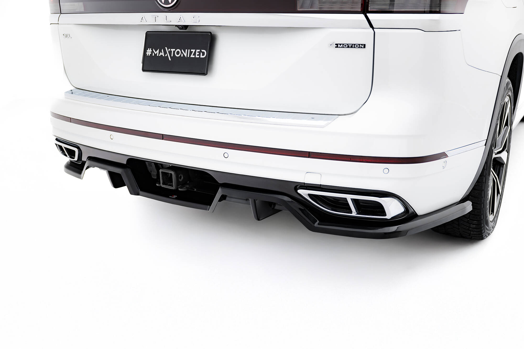 REAR SPLITTER (WITH VERTICAL BARS) SUITABLE FOR VOLKSWAGEN ATLAS R-LINE MK1 FACELIFT 2 – MAXTON DESIGN - 2