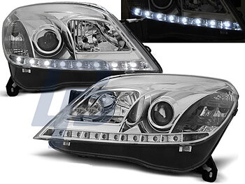 HEADLIGHTS OPEL ASTRA H 03.04-09 3.5D DAYLIGHT CHROME