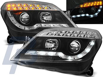 HEADLIGHTS OPEL ASTRA H 03.04-10 DAYLIGHT BLACK