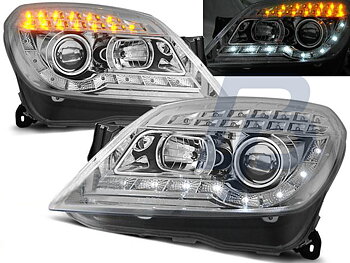 HEADLIGHTS OPEL ASTRA H 03.04-10 DAYLIGHT CHROME
