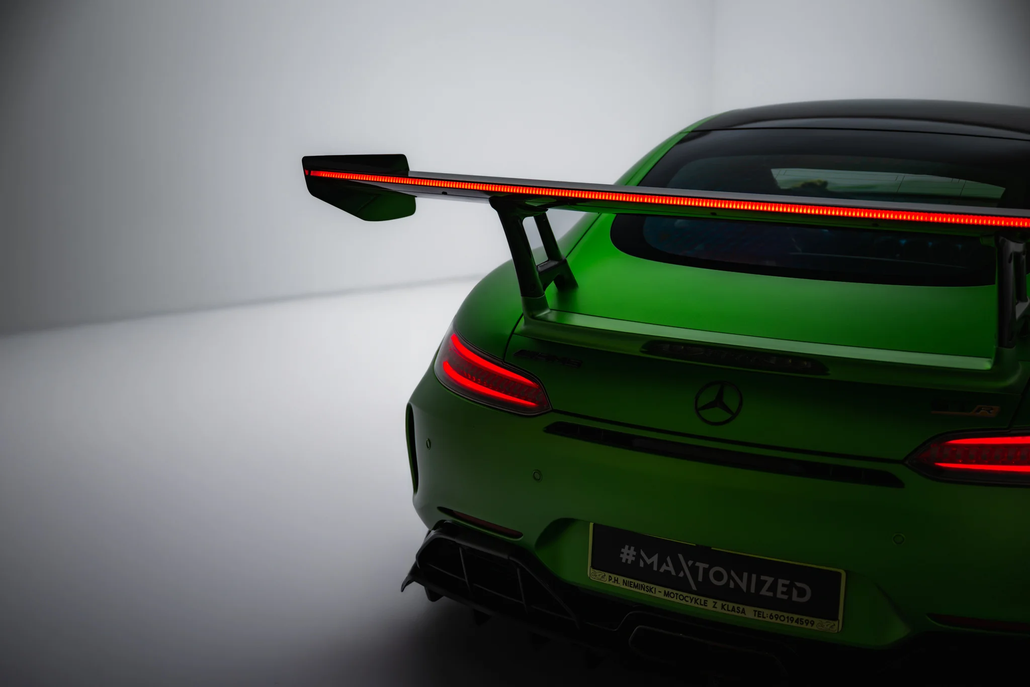 CARBON SPOILER + LED SUITABLE FOR MERCEDES-AMG GTR C190 FACELIFT – MAXTON DESIGN - 11