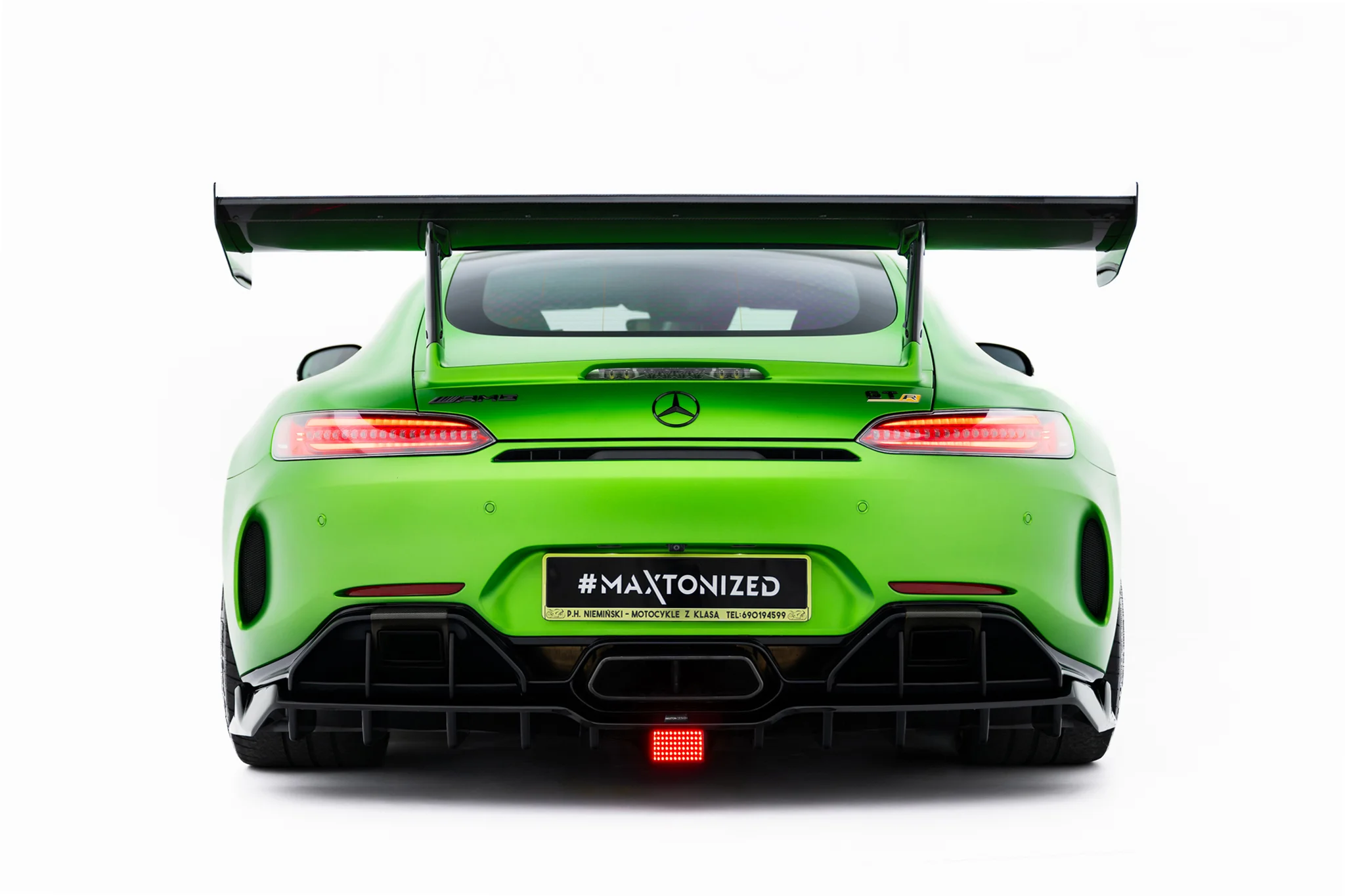 CARBON SPOILER + LED SUITABLE FOR MERCEDES-AMG GTR C190 FACELIFT – MAXTON DESIGN - 16