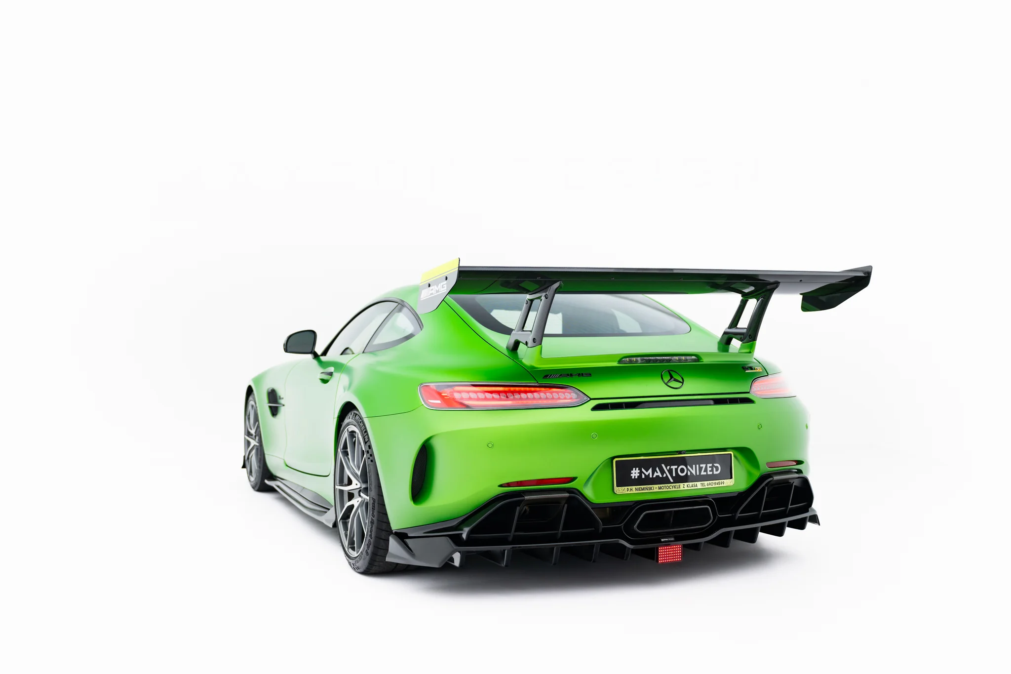 CARBON SPOILER + LED SUITABLE FOR MERCEDES-AMG GTR C190 FACELIFT – MAXTON DESIGN - 12