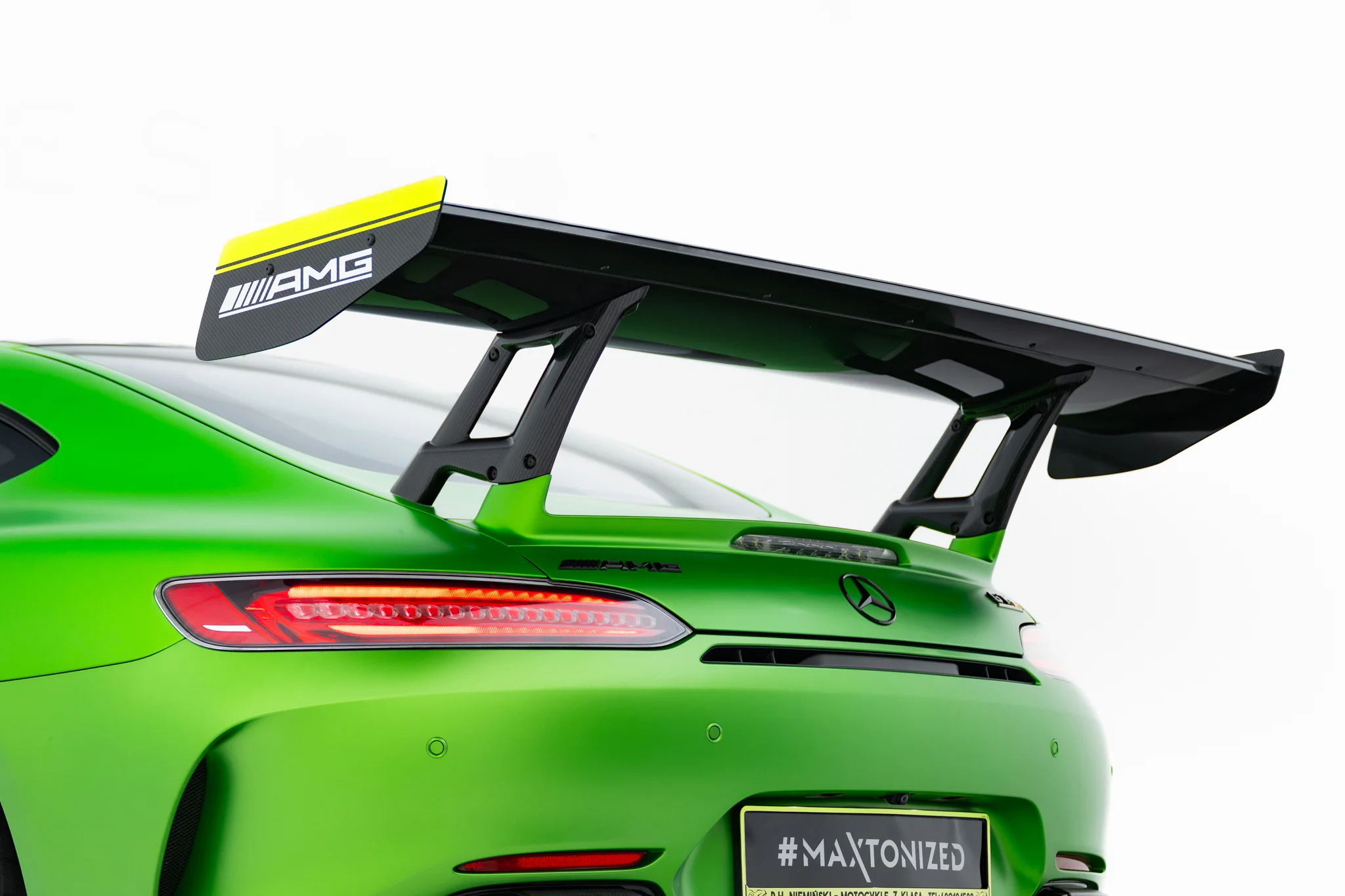 CARBON SPOILER + LED SUITABLE FOR MERCEDES-AMG GTR C190 FACELIFT – MAXTON DESIGN - 10