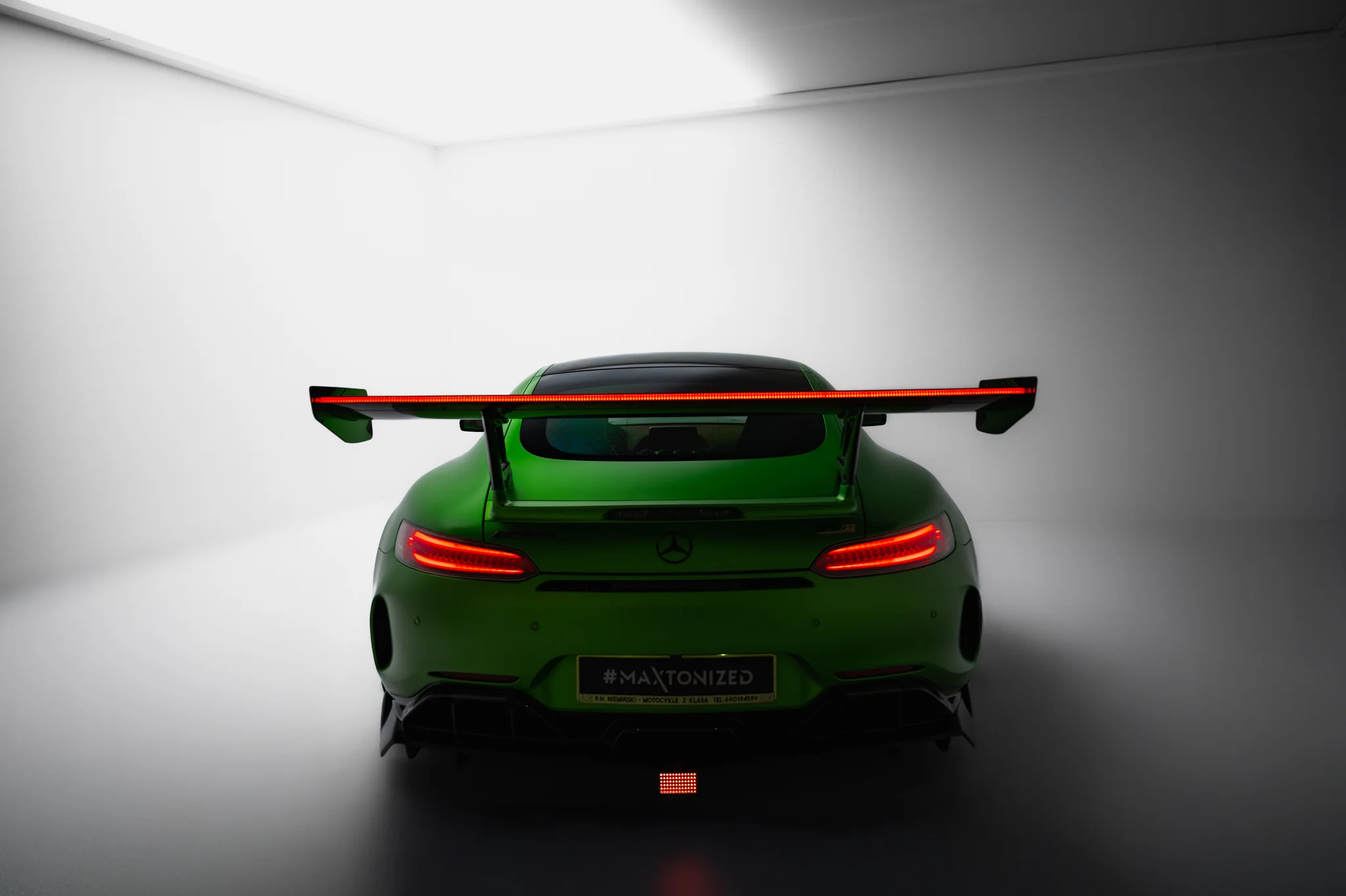 CARBON SPOILER + LED SUITABLE FOR MERCEDES-AMG GTR C190 FACELIFT – MAXTON DESIGN - 5