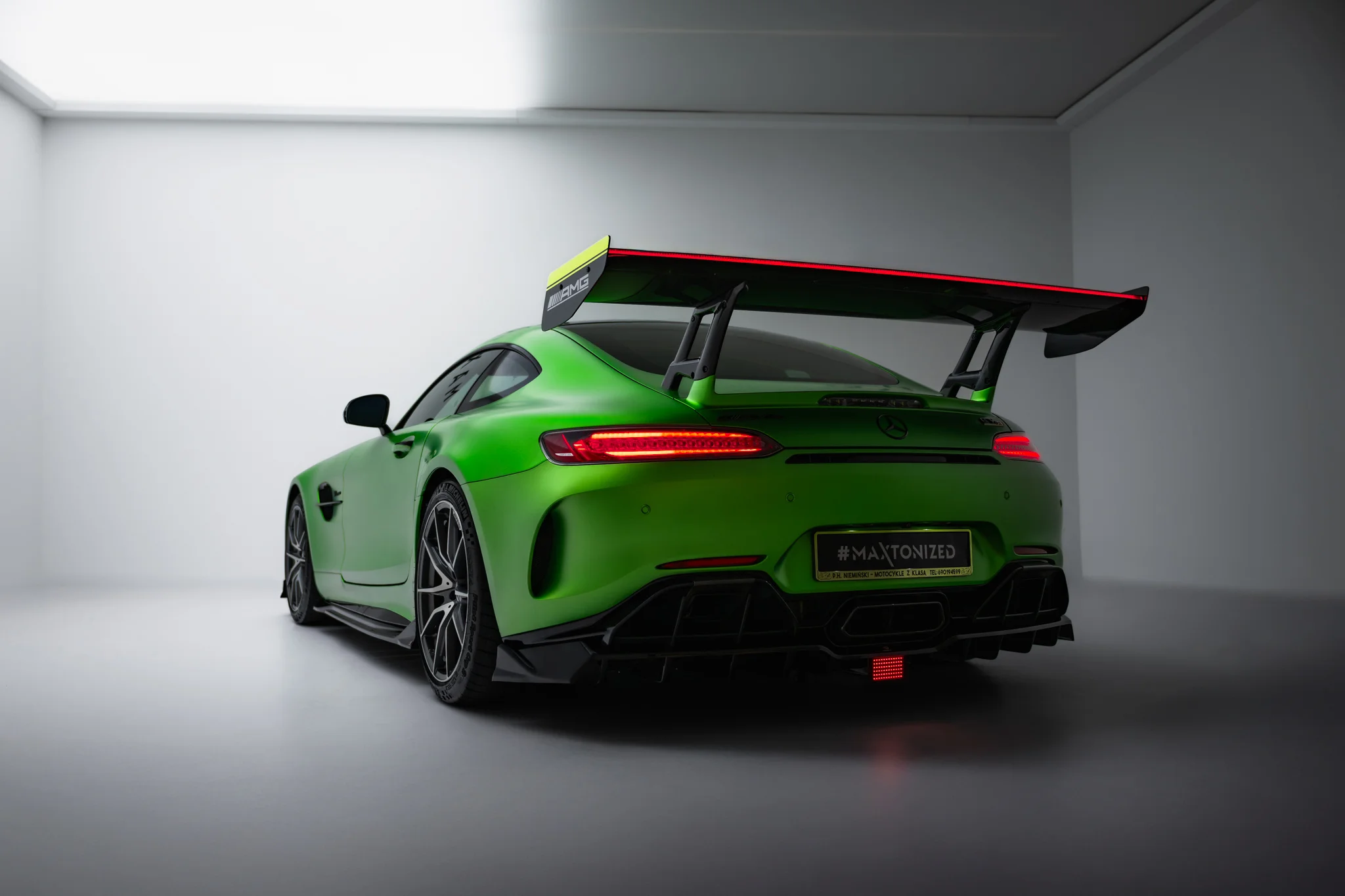 CARBON SPOILER + LED SUITABLE FOR MERCEDES-AMG GTR C190 FACELIFT – MAXTON DESIGN - 14