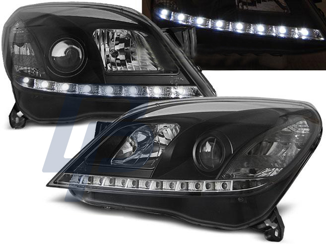 HEADLIGHTS OPEL ASTRA H 03.04-09 DAYLIGHT BLACK - 2