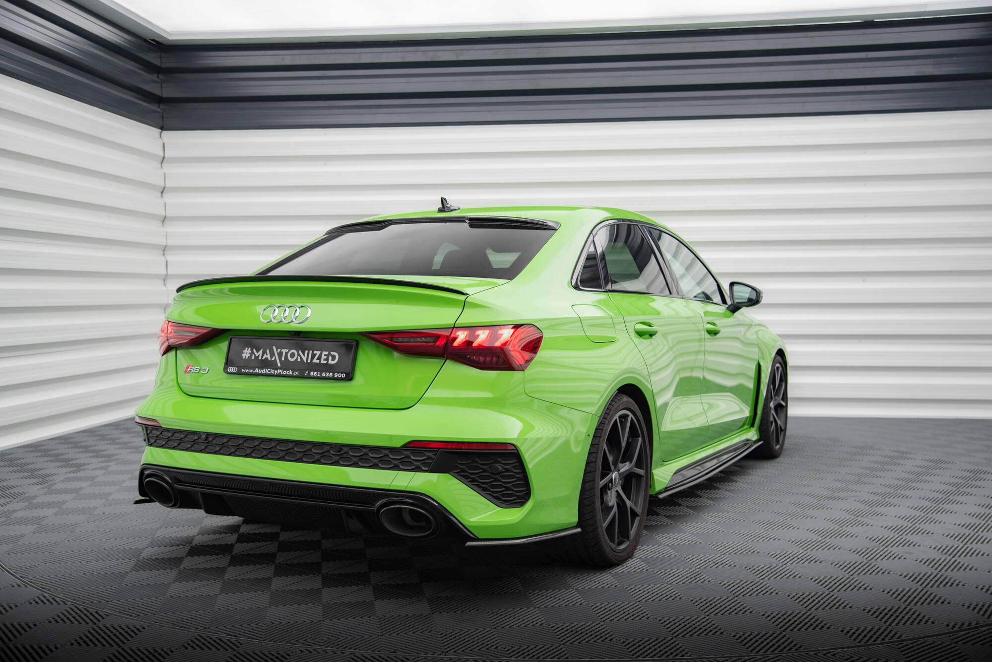 Carbon Fiber Rear Side Splitters Audi RS3 Sedan 8Y - 2