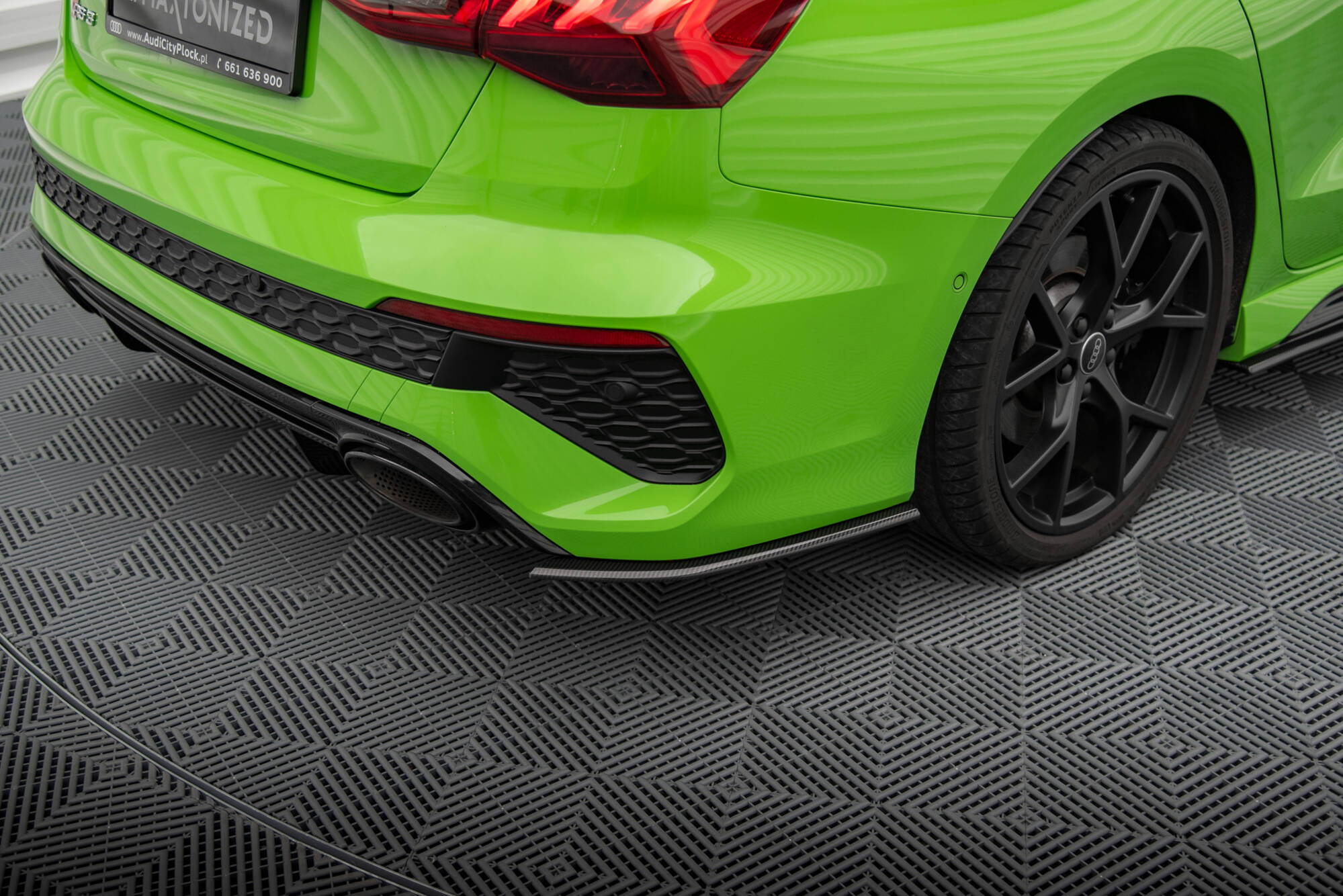 Carbon Fiber Rear Side Splitters Audi RS3 Sedan 8Y - 3