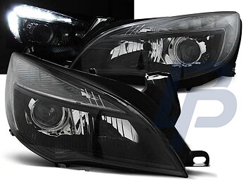 HEADLIGHTS OPEL ASTRA J 10- BLACK TRU DRL