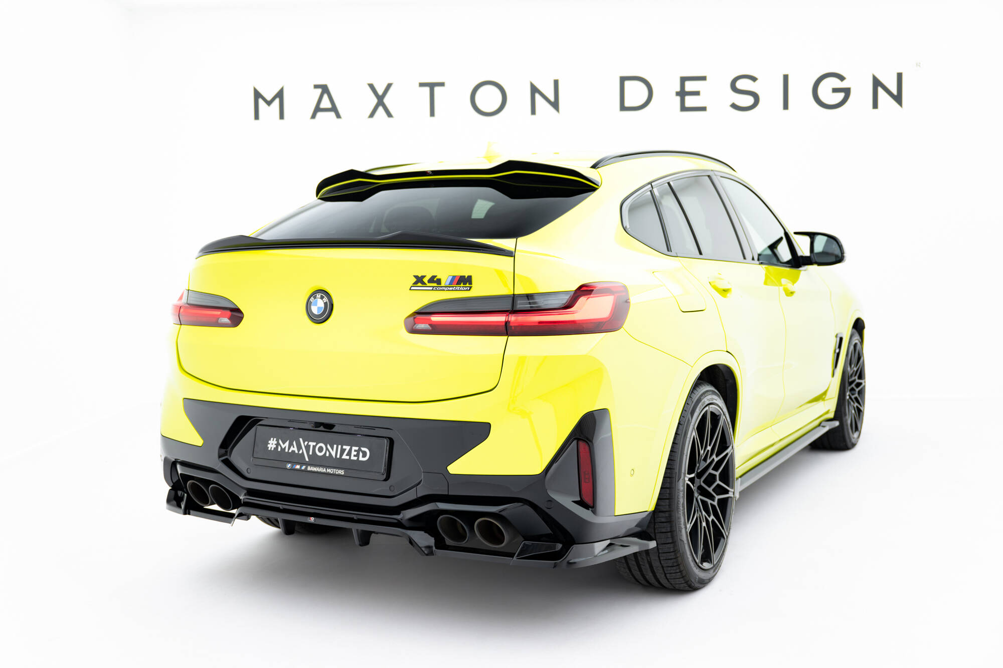REAR SPLITTER (WITH VERTICAL BARS) SUITABLE FOR BMW X4M F98 FACELIFT – MAXTON DESIGN - 2