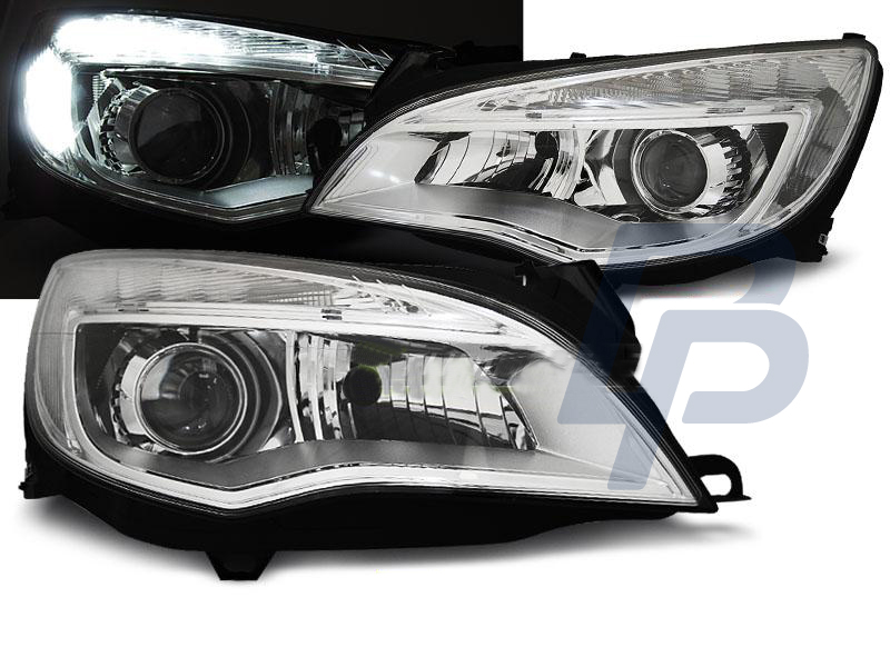 HEADLIGHTS OPEL ASTRA J 10- CHROME TRU DRL - 3