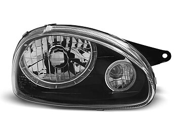 HEADLIGHTS OPEL CORSA B 02.93-10.00 ANGEL EYES BLACK