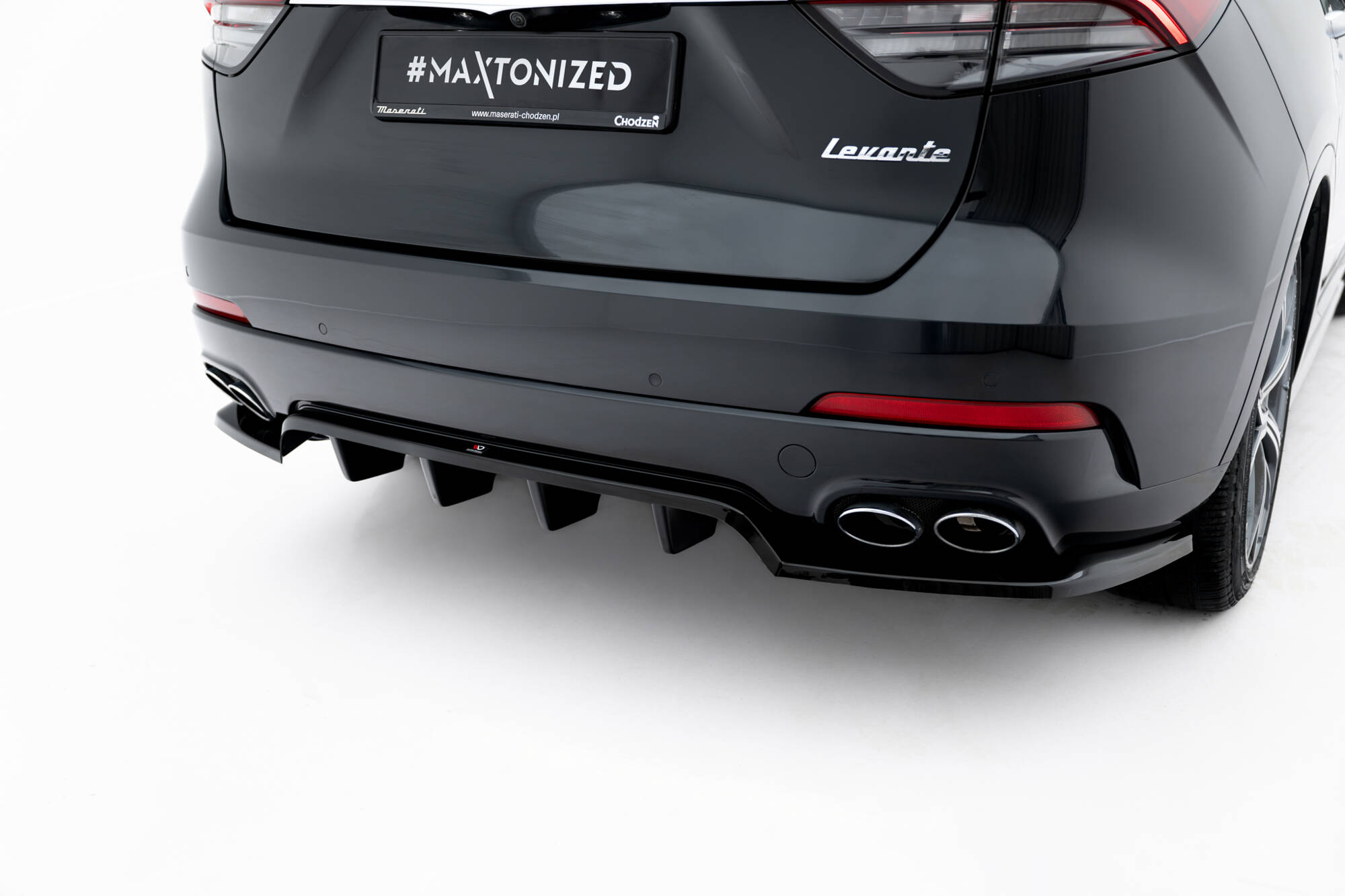 REAR SPLITTER (WITH VERTICAL BARS) SUITABLE FOR MASERATI LEVANTE GT MK1 FACELIFT – MAXTON DESIGN - 4