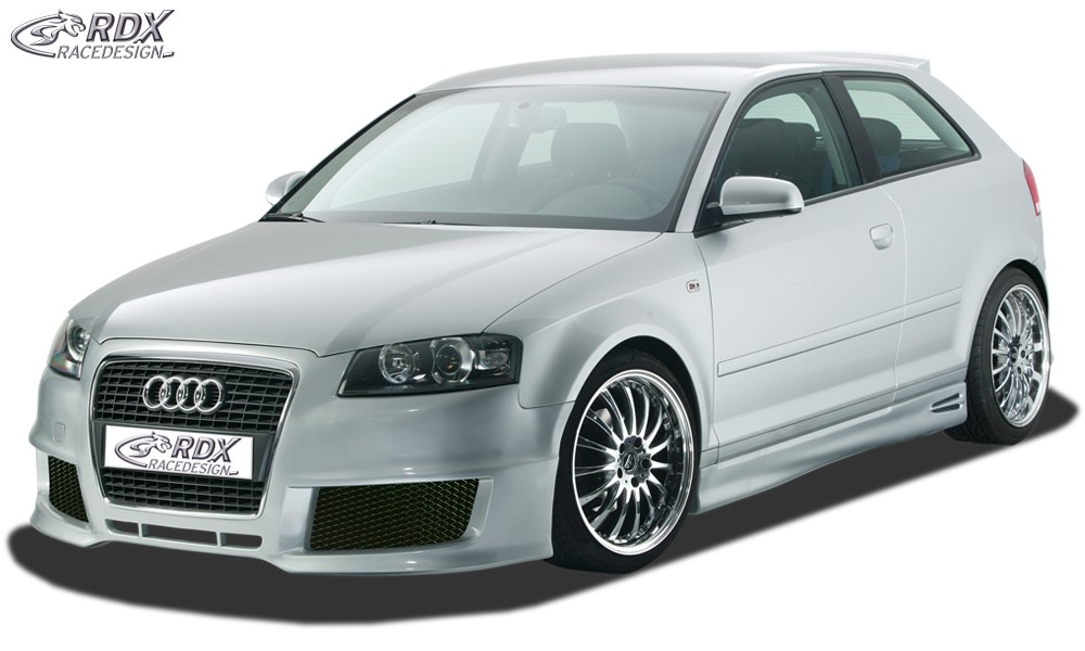 FRONT BUMPER AUDI A3-8P "SINGLEFRAME" DESIGN 2 (2/3-DOORS) (2003-2005) WITHOUT HEADLAMP WASH SYSTEM - 2
