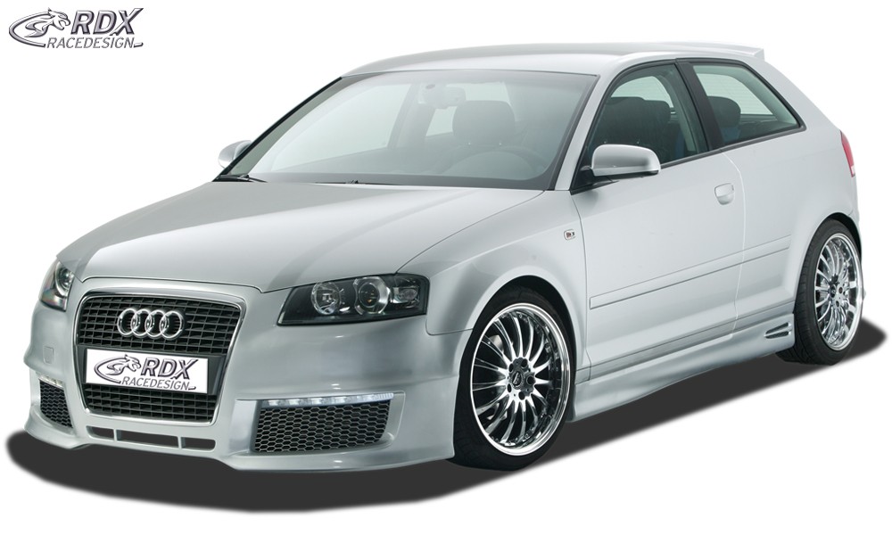 FRONT BUMPER AUDI A3-8P "SINGLEFRAME" DESIGN 2 (2/3-DOORS) (2003-2005) WITHOUT HEADLAMP WASH SYSTEM