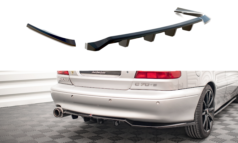 Central Rear Splitter (Vertical Bars) Volvo C70 Mk1