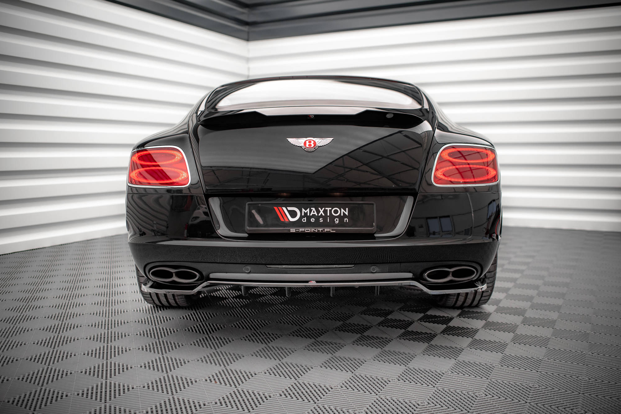 Central Rear Splitter (Vertical Bars) Bentley Continental GT V8 S Mk2 (2014-2016) - 3