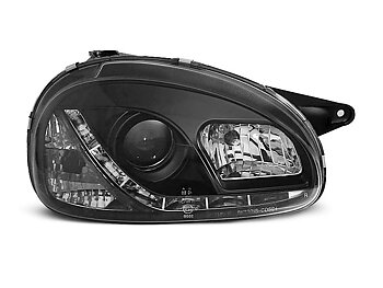 HEADLIGHTS OPEL CORSA B 02.93-10.00 DAYLIGHT BLACK