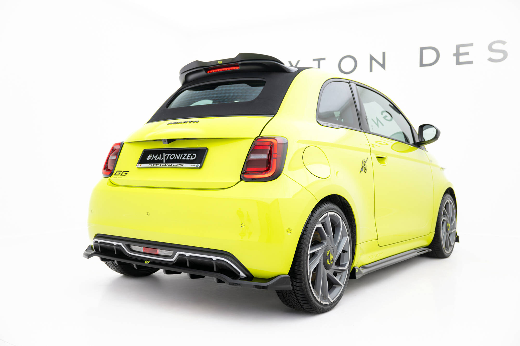 REAR SPLITTER (WITH VERTICAL BARS) SUITABLE FOR ABARTH 500E – MAXTON DESIGN - 5