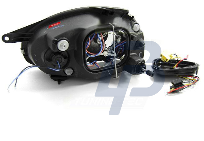 HEADLIGHTS OPEL CORSA B 02.93-10.00 ANGEL EYES CHROME - 3