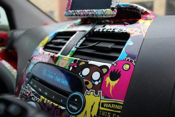 STICKERBOMB FOIL GRAFFITI DESIGN MODEL 2 ROLL 60 X 200CM - 3