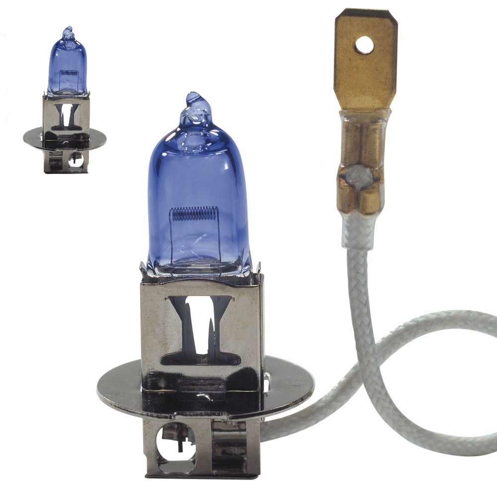SUPERWHITE BLUE 4000K H3 60/55W/12V BULB SET (2X)